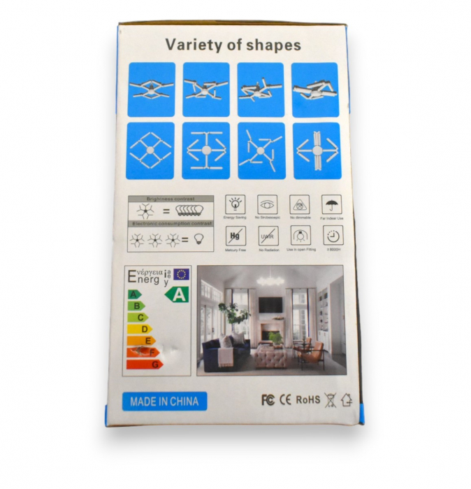 Lampa  cu 4 brate reglabile si variabile in lungime 80W [7]