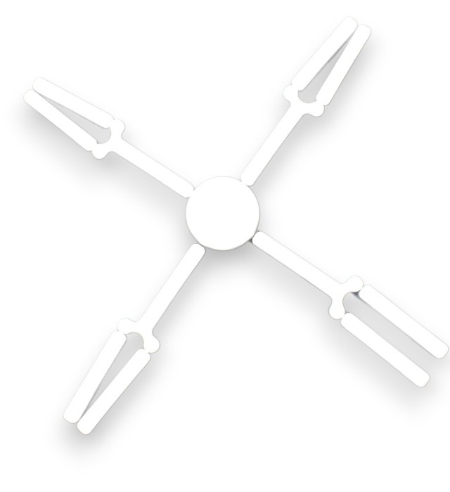 Lampa  cu 4 brate reglabile si variabile in lungime 80W - Imagine produs en-gros [3]