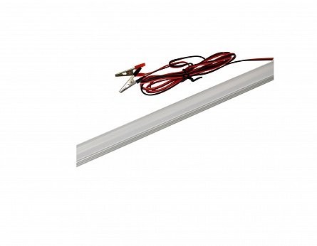Lampa cu banda Led 12V 10W , 60cm , cu suport aluminiu si clesti de conectare - Imagine produs en-gros [1]