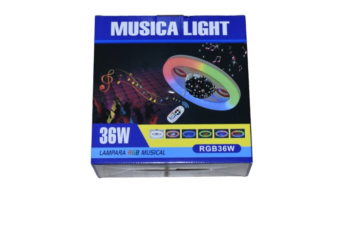Lampa cu Bluetooth, difuzor si jocuri de lumina RGB E27 220V - Imagine produs en-gros [3]