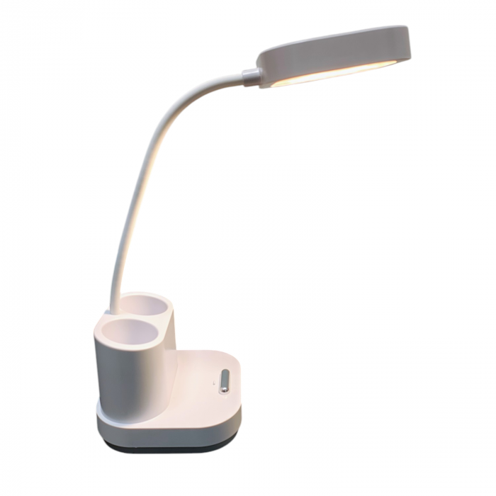 Lampa de birou veioza cu acumulator cod 1958 , intrerupator cu touch, LED 4W  lumina culoare rece calda si neutra  , H 40 cm [2]