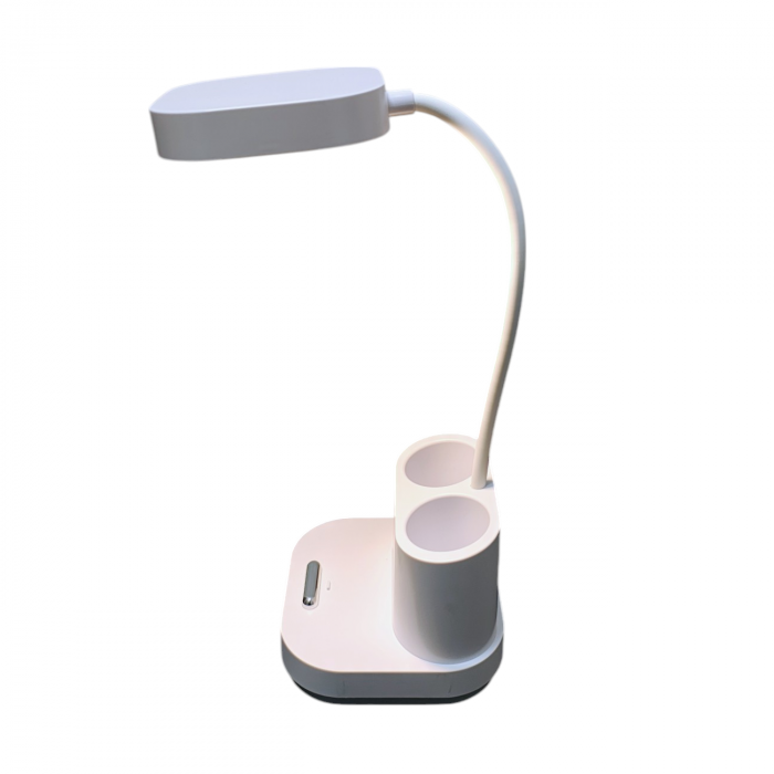 Lampa de birou veioza cu acumulator cod 1958 , intrerupator cu touch, LED 4W  lumina culoare rece calda si neutra  , H 40 cm [3]