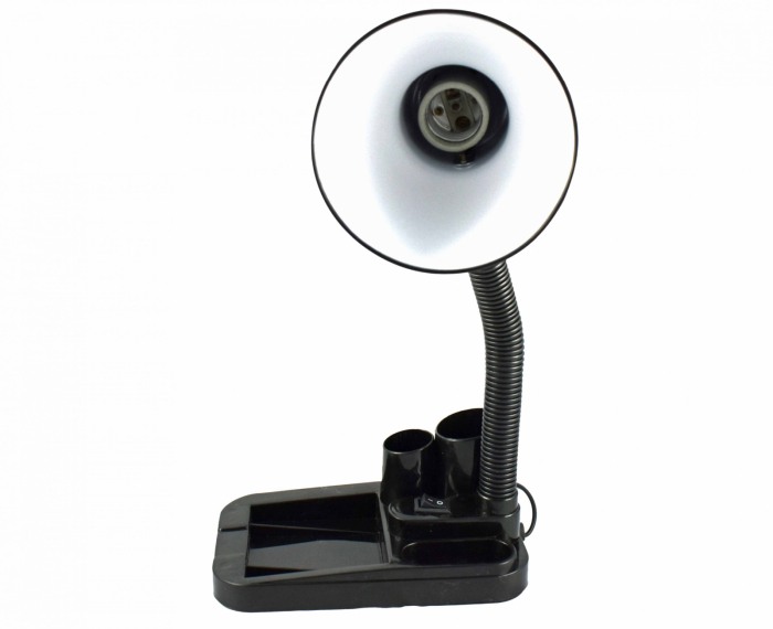 Lampa de birou cu suport accesorii de birou , pentru becuri E27 Led si economice , cu brat reglabil - Imagine produs en-gros [8]