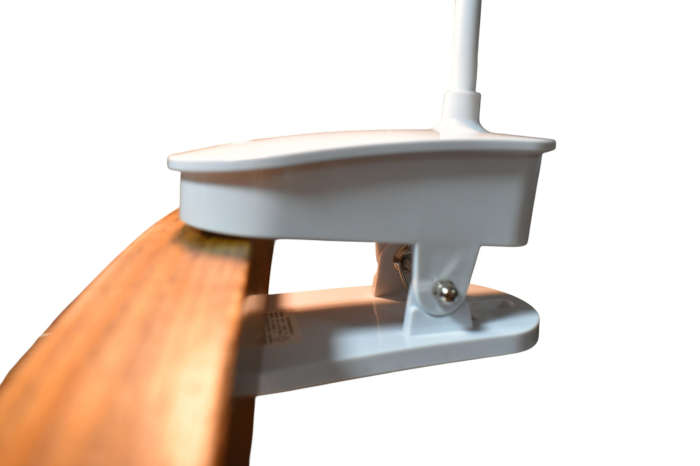 Lampa de birou LED cu clemă, 24 LED-uri × 0.3W, 3 trepte de lumină, braț flexibil, unghi 180°.jpg [4]