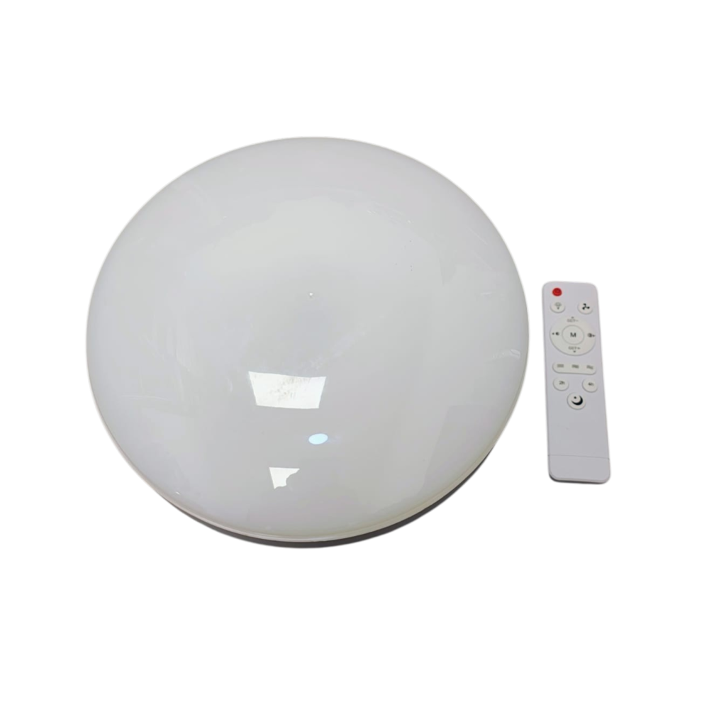 Lampă LED cu ventilator E27 și palete retractabile, 30W, telecomandă, 3 viteze, lumină reglabilă 3000K-6500K [7]