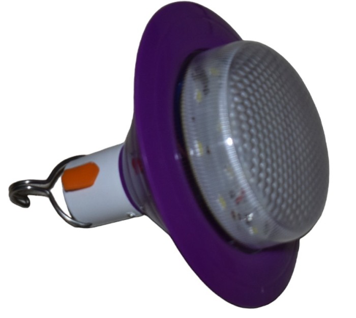 Lampa solara de camping UFO portabila cu  panou detasabil Culoare - mov - Imagine produs en-gros [1]
