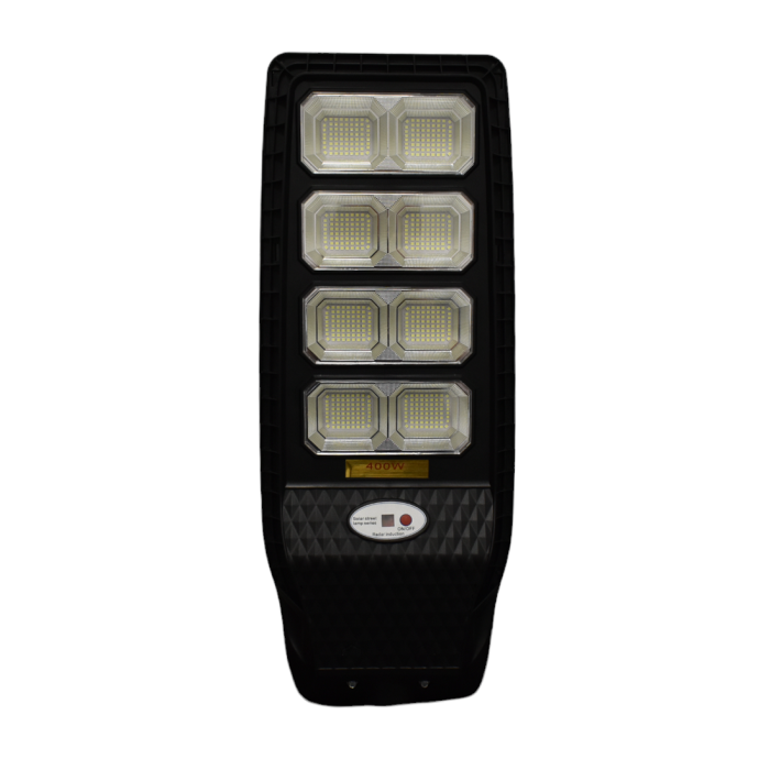 Lampa Solara Stradal JX-999120  400W Iluminat Perimetral  Incarcare Rapida 6500K  Panou 6V 20W  Acumulator 3,2V 18Ah si Telecomanda - Imagine produs en-gros [1]