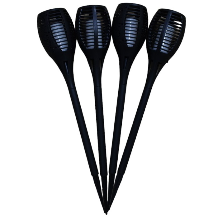 Lampa solara tip torta cu efect flacara 57 X 10 cm 4 la Set - Imagine produs en-gros [8]