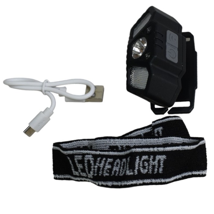 Lanterna de cap SH-T03  LED COB cu multiple moduri de functionare si senzor de miscare - Imagine produs en-gros [3]
