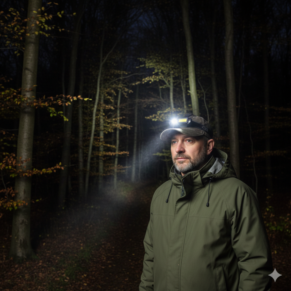 Lanternă de Cap YY-10 – LED Spot + COB, Reîncărcabilă USB [3]