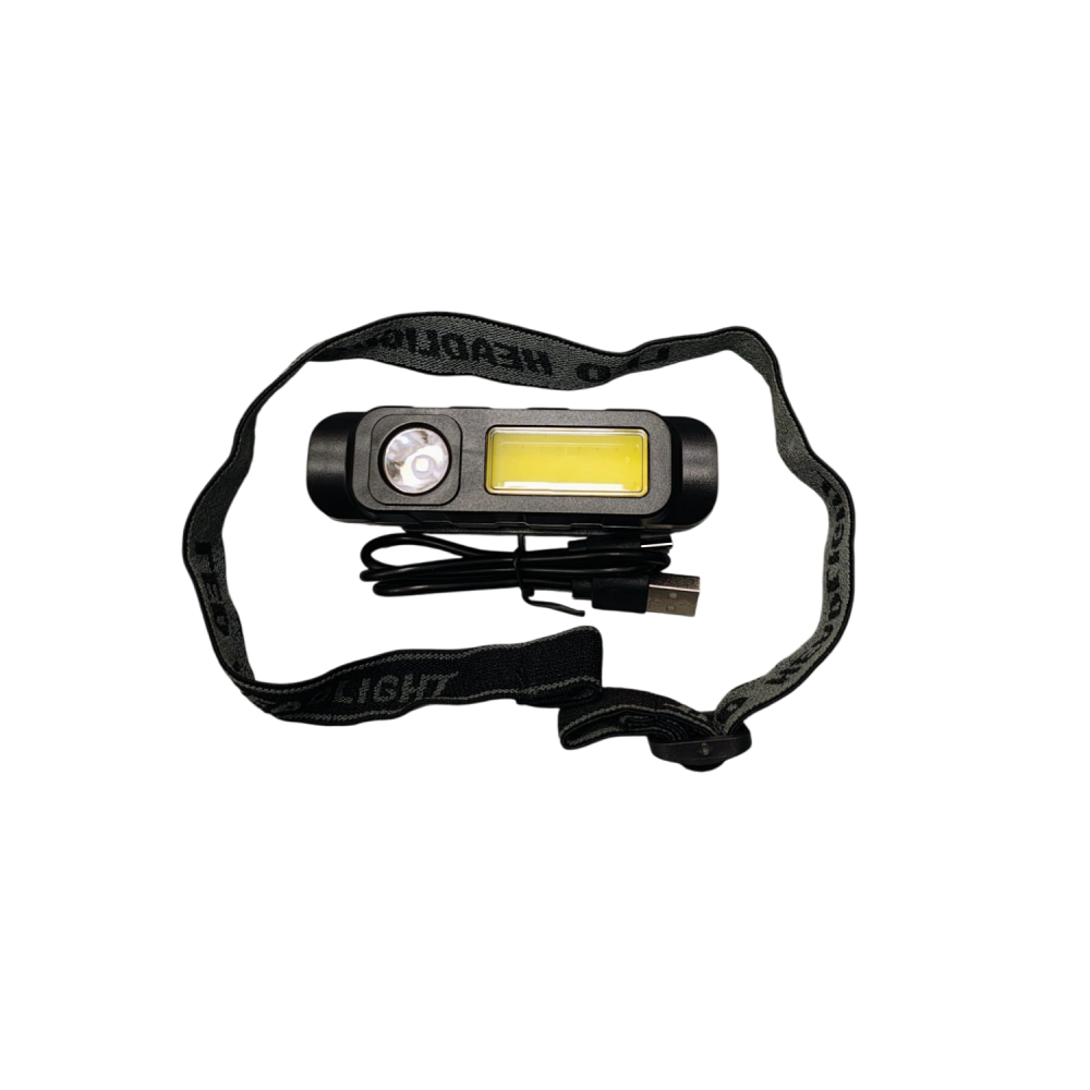 Lanternă de Cap YY-10 – LED Spot + COB, Reîncărcabilă USB [4]