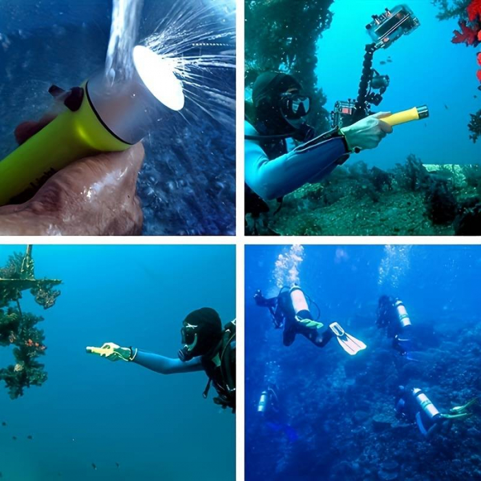 Lanterna De Scufundare Cu LED-uri  Lumină Subacvatică Rezistentă la apa [6]