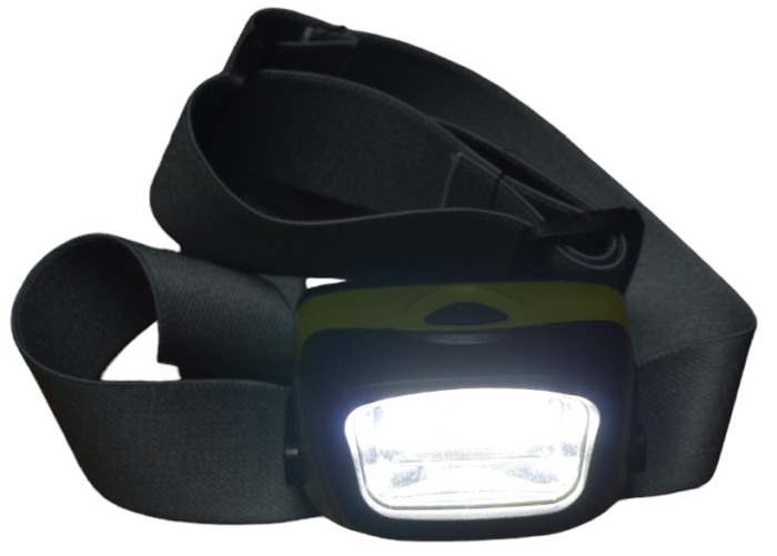 Lanterna LED 3 in 1 , frontala, 170 lm, plastic, verde/negru 3 baterii R3 - Imagine produs en-gros [2]