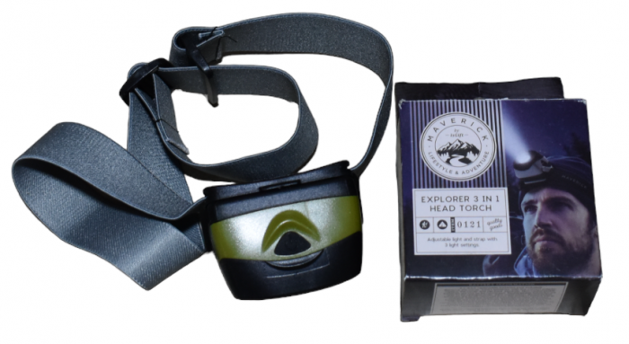 Lanterna LED 3 in 1 , frontala,Led COB 170 lm, plastic, verde/negru 3 baterii R3 [3]