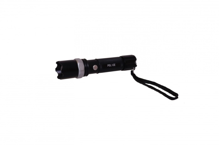 Lanterna LED swat 3W police, metalica, reincarcabila cu Acumulator - Imagine produs en-gros [3]