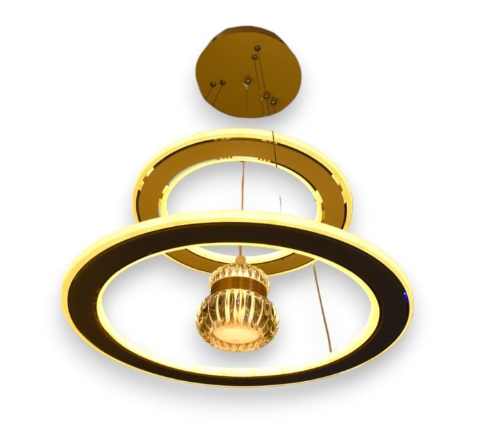 Lustra led ajustabila circulara circulara tip pendul 114W  3000K/4000K/6500K 7809 - Imagine produs en-gros [3]