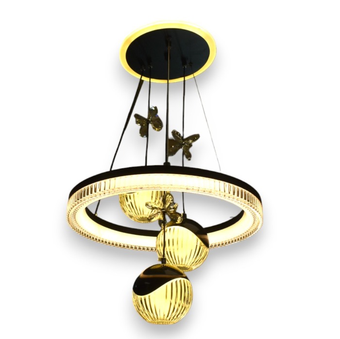 Lustra led circulara ajustabila cu 3 globuri 68W 3000K/4000K/6500K A135 - Imagine produs en-gros [3]
