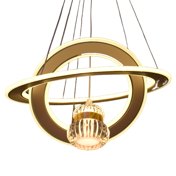 Lustra led circulara tip pendul 114W  3000K/4000K/6500K 7809 [3]