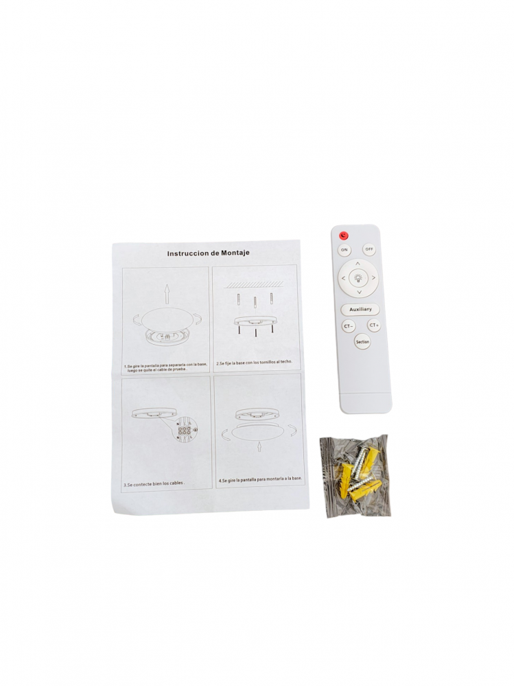Plafoniera led cod 2010A cu telecomanda 48W 35cm dimabila 3 temperaturi de culoare ajustabile  3000K/4500K/6500K - Imagine produs en-gros [8]
