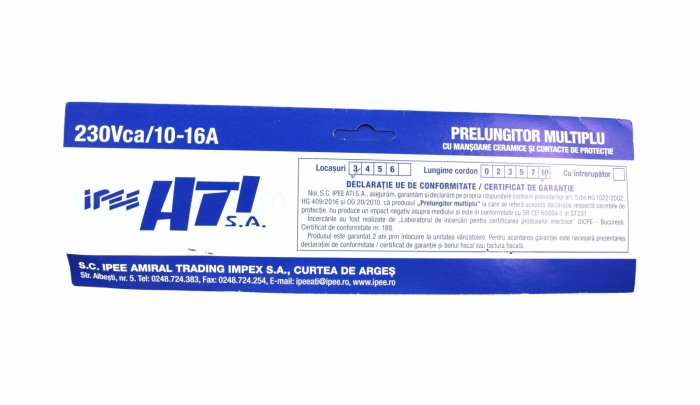 Prelungitor IPEE 10M 3 Posturi - Imagine produs en-gros [3]