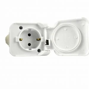 Priza simpla antigron cu protectie pe tencuiala - Imagine produs en-gros [1]