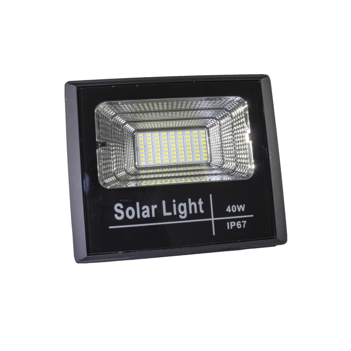 Proiector cu panou solar si telecomanda 40w IP65 [2]