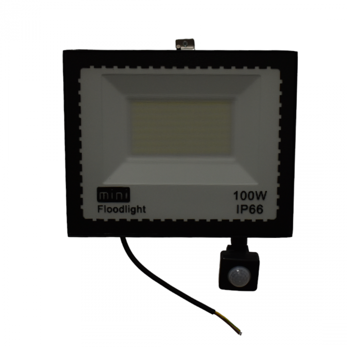 Proiector Led 100 W cu senzor de lumina si miscare  exterior IP67 slim  6500k [4]