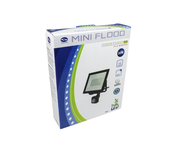 Proiector Led 30 W cu senzor de lumina si miscare , exterior IP67 , slim , 6500k - Imagine produs en-gros [3]