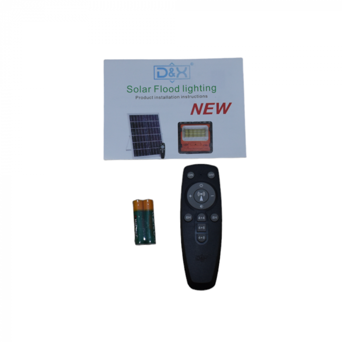 Proiector solar 300W cu panou solar separat senzor crepuscular si functii multiple DX-88300 [5]