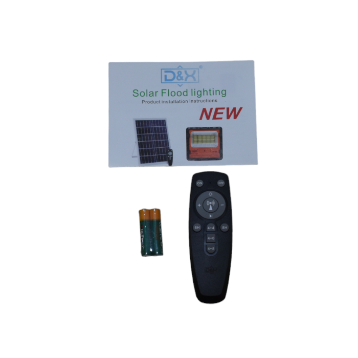 Proiector solar 300W cu panou solar separat senzor crepuscular si functii multiple DX-88300 - Imagine produs en-gros [5]