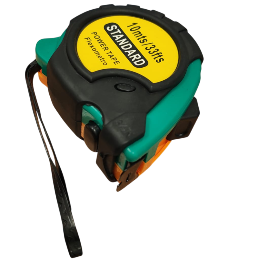 Ruleta masurat 10m banda metalica cu blocare si dublu stop afisare cm [4]