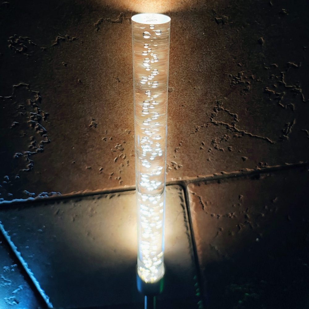 Set 2 Lampi Solare LED Tub cu Bule, Lumina Rece, Inaltime 73cm - Imagine produs en-gros [4]