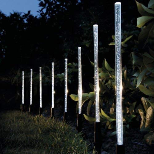 Set 2 Lampi Solare LED Tub cu Bule, Lumina Rece, Inaltime 73cm - Imagine produs en-gros [8]