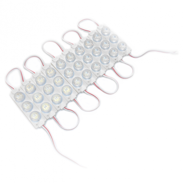 Set 20 Module, 3 x 1 LED 12V  , alb rece , IP68 [2]