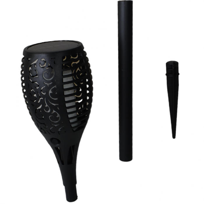 Set 4 x Lampa solara tip torta cu efect flacara [8]