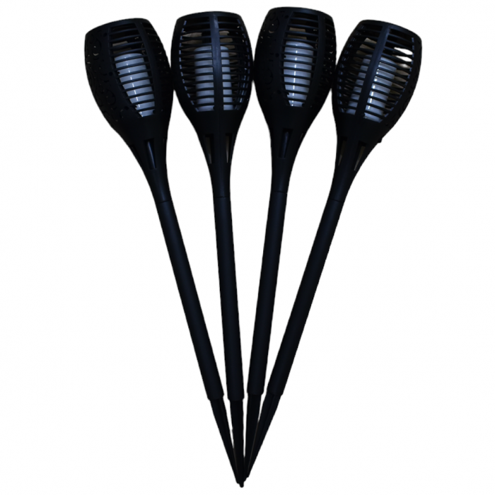 Set 4 x Lampa solara tip torta cu efect flacara [7]