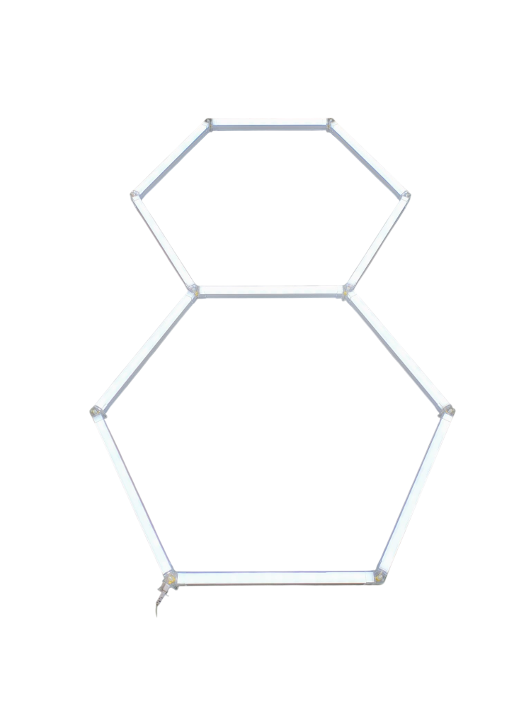 Hexagon LED 8000 lumeni pentru atelier si service auto [10]
