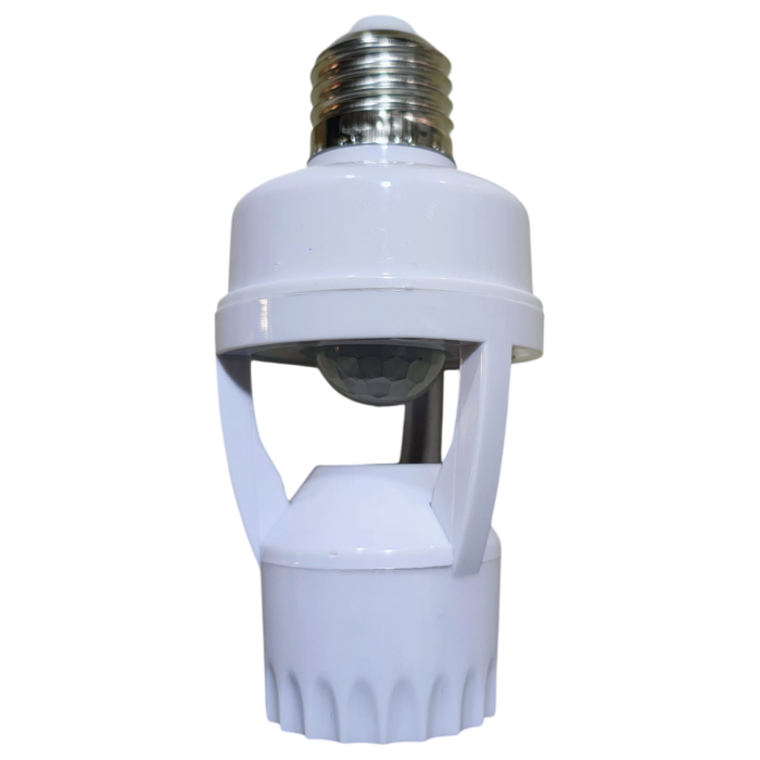 Soclu E27 cu senzor de mișcare și lumină crepusculară – 360°, unghi de detecție [2]