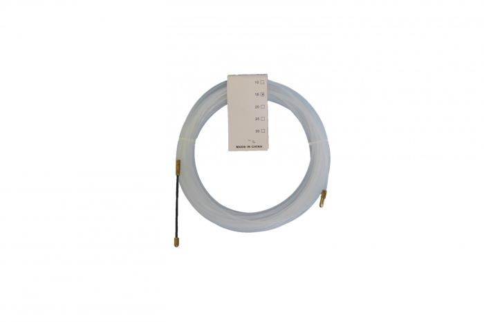 Sonda din PVC pentru tragere cablu 15m, alb [2]