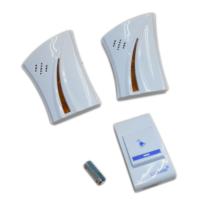 Sonerie Wireless dubla cu baterie, lumina incorporata [3]