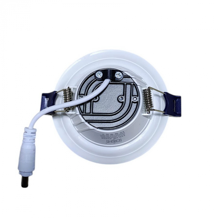 Spot LED încastrat 5W, lumină rece 6500K, ramă albă [3]