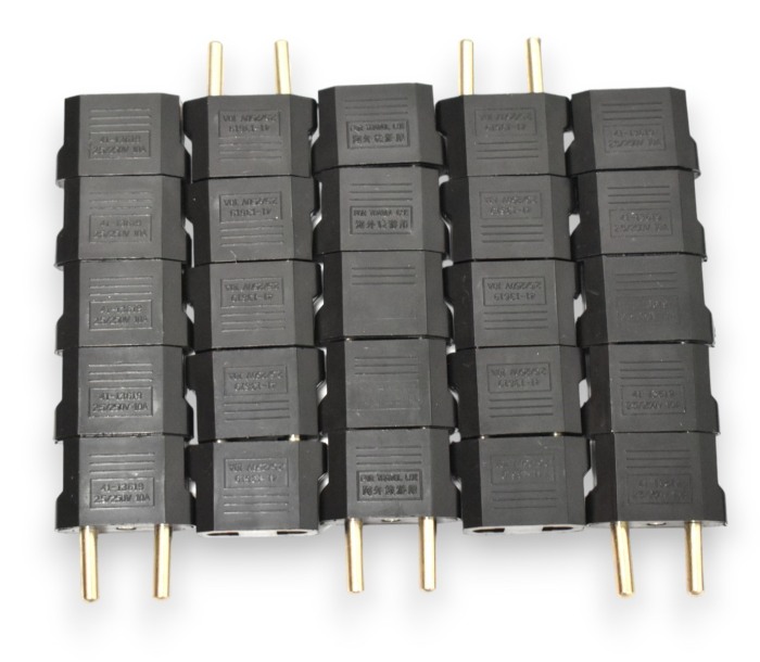 Stecher adaptor fara contact de protectie plat - Imagine produs en-gros [2]
