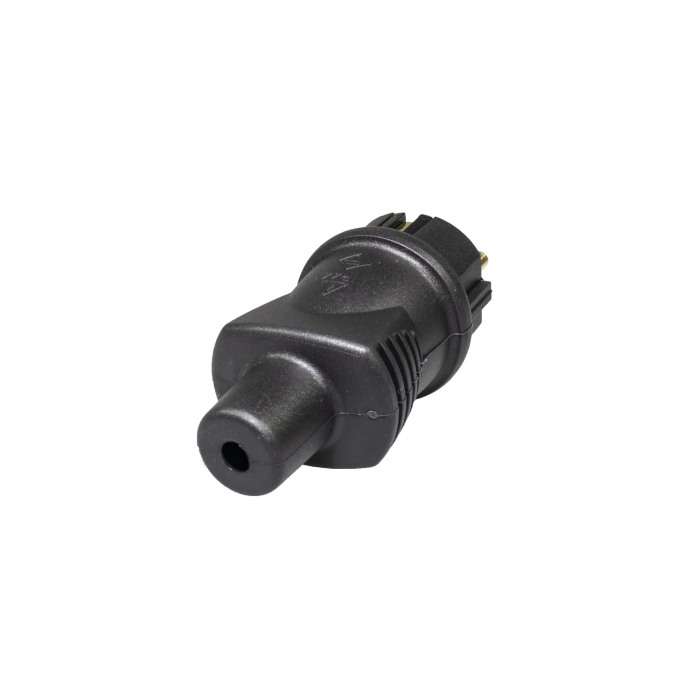Stecher cauciuc Atra , IP44 , contact de protectie, 16A, negru , 250v - Imagine produs en-gros [2]