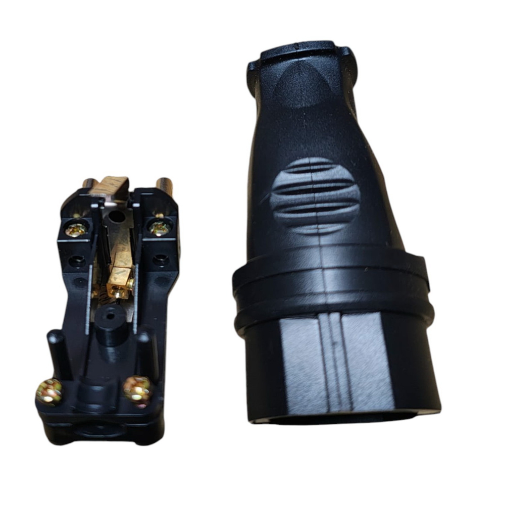 Stecher + Cuplă Schuko cauciuc 16A 250V model 335A/335B set 10 bucăți [3]