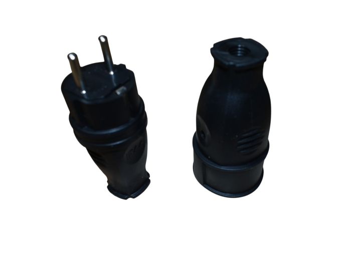 Stecher + Cuplă Schuko cauciuc 16A 250V model 335A/335B [4]