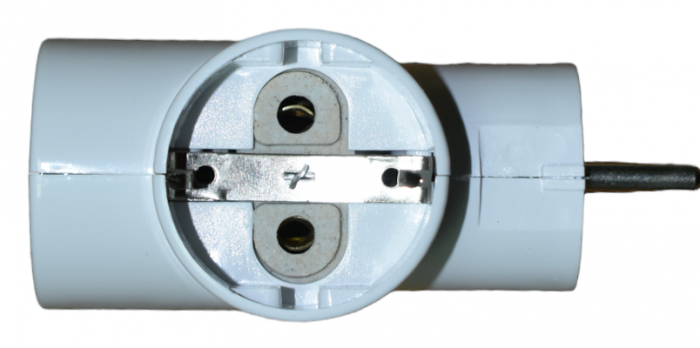 Triplu ștecher GOLIAT ,16 A,250 V , inele ceramice , alb [3]