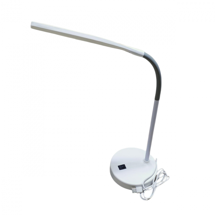 Veioza,Lampa de birou cu brat flexibil ,rotire la 360°,cu lumina alba, 5W, alimentare  la usb [2]
