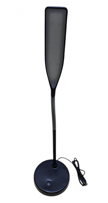 Veioza,Lampa de birou cu brat flexibil ,rotire la 360°,cu lumina alba, 5W, alimentare  la usb - neagra [4]