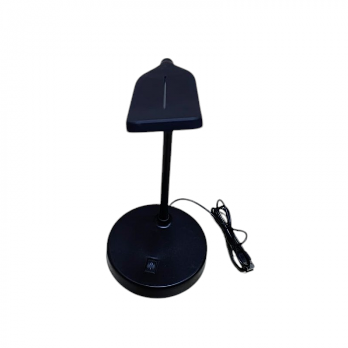 Veioza,Lampa de birou cu brat flexibil ,rotire la 360°,cu lumina alba, 5W, alimentare  la usb - neagra [3]