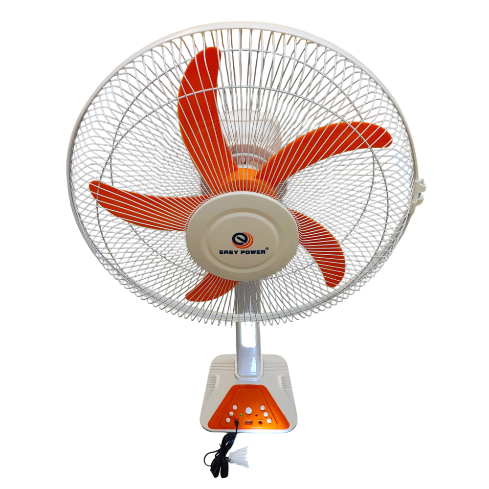 Ventilator cu Picior Reîncărcabil AC/DC 16 Inch 48W cu Telecomandă, Acumulator 12V 5Ah și LED Integrat ecoleduri [3]